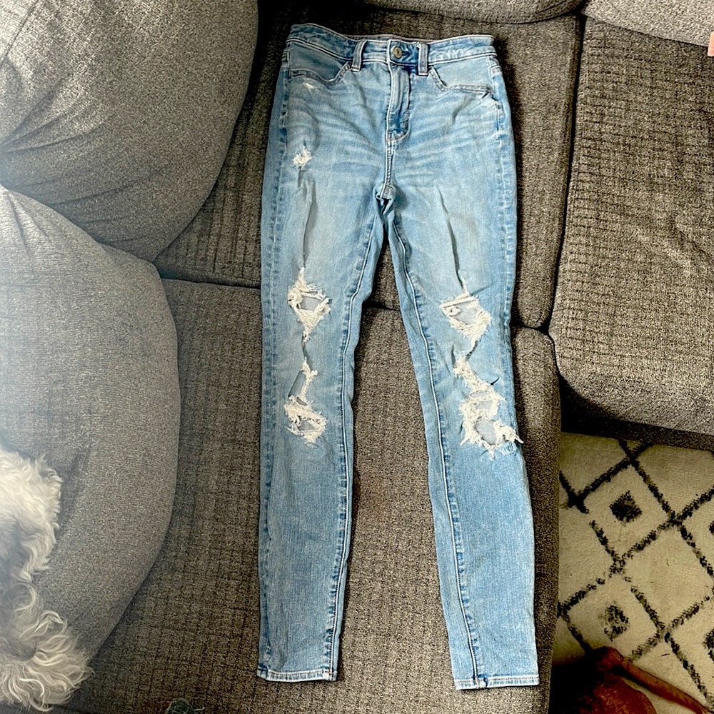 Light Blue Size 0 American Eagle Jeans